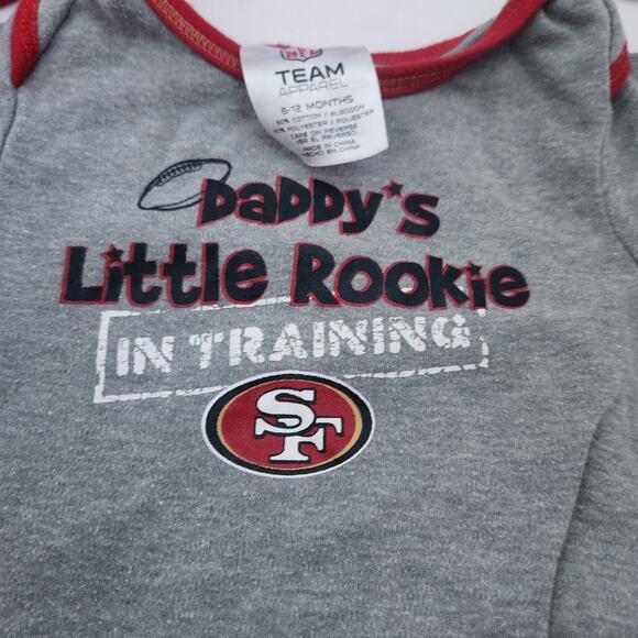 49ers NFL lot of 3 snap suits size 6-12months - Picture 4 of 5